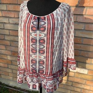 🍀NWOT St Johns Bay peasant style top Sz L
